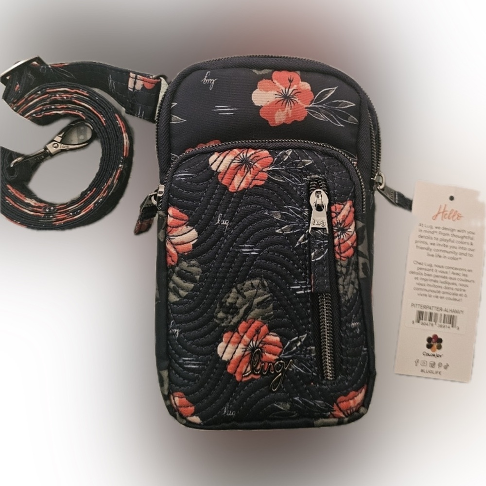 Lug Pitter Patter Crossbody Bag NWT. Aloha Navy